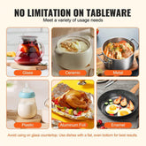 Electric Warming Tray Rollable Food Warming Mat w/ Temp Control for Buffet